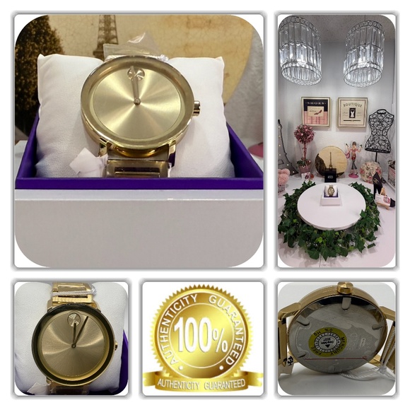 NWT-MOVADO GOLD WATCH! main image 6